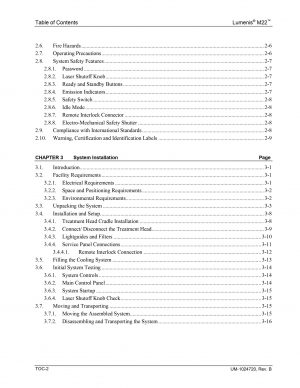 Lumenis M22 Operator Manual - Digital Download - Rock Bottom Lasers