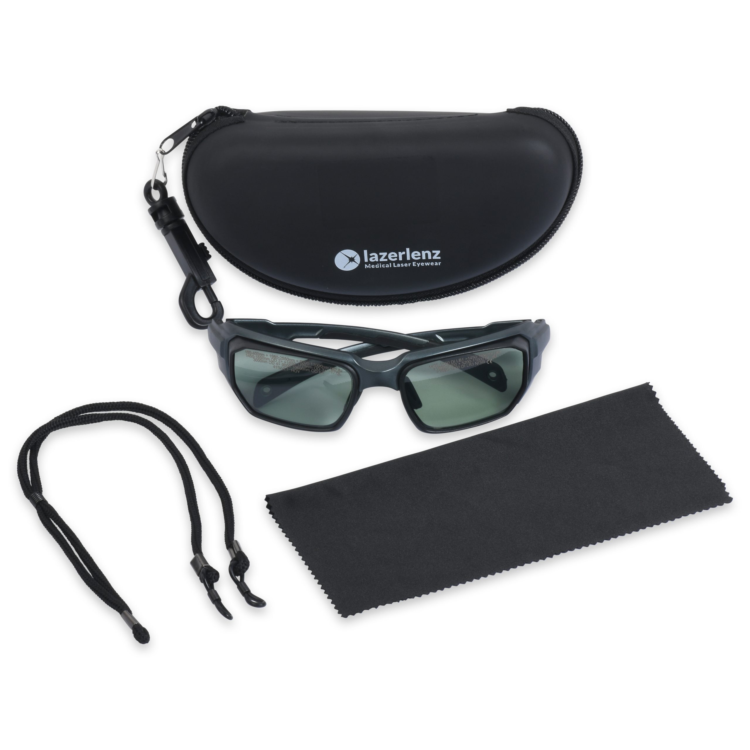 1470 nm laser goggles set with strap and cloth lain