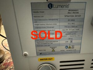 2022 Lumenis Splendor X 755nm Alexandrite & 1064m Nd:YAG Laser Hair Removal for all Skin & Hair Types, Pigment, Vascular & Wrinkle Reduction - BlendX Technology - With Zimmer Cryo 6 Chiller (vw/rm)x