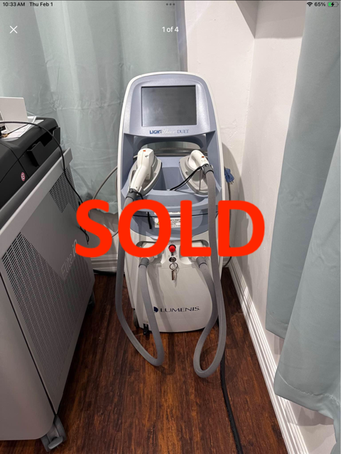 2013 Lumenis Lightsheer Duet Diode 805nm Hair Removal - 2018 HS & ET Handpieces - ONLY 152,499 TOTAL SYSTEM PULSES!!! - Free Shipping & Warranty (km/hew)x