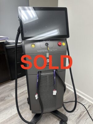 2023 Alma Soprano Titanium - Diode 810, Alex 755nm & Nd Yag 1064nm Hair Removal Laser - Includes (2) Handpieces - TRIO 4cm & TRIO 2cm Handpieces, with Face Tip - PERFECT CONDITION - Free Shipping & Warranty (km/gra-ve)s