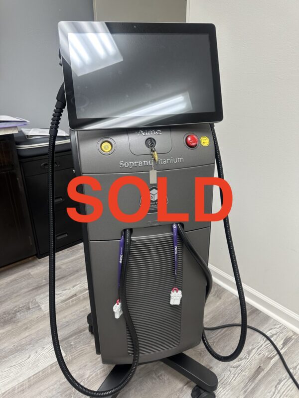 2023 Alma Soprano Titanium - Diode 810, Alex 755nm & Nd Yag 1064nm Hair Removal Laser - Includes (2) Handpieces - TRIO 4cm & TRIO 2cm Handpieces, with Face Tip - PERFECT CONDITION - Free Shipping & Warranty (km/gra-ve)s