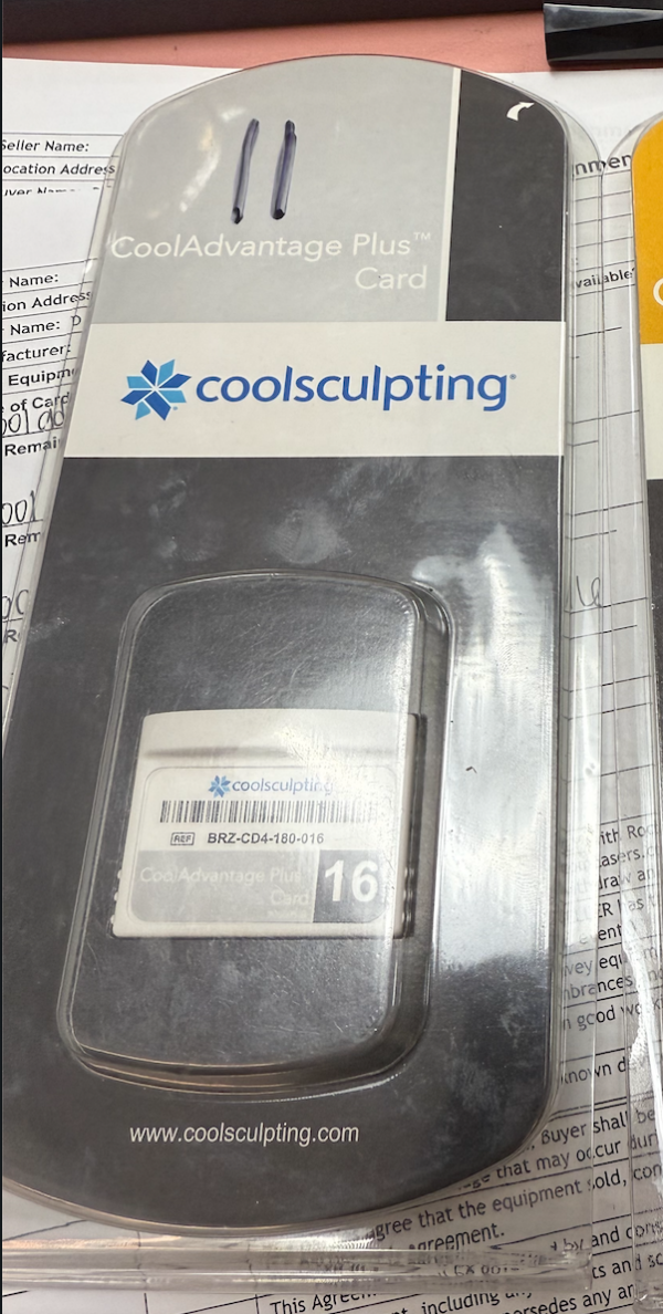 (11) Cycles CoolAdvantage Plus Coolcard for Zeltiq Coolsculpting  - Free Shipping (km/ste)s