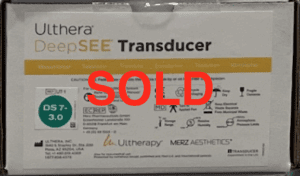 Ulthera Transducer DS 7-3.0 Deep See Green - In-Box & Sealed, Expired 07/30/2024 - 2400/2400 Full Lines (km/con)