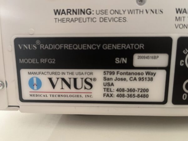 2009 Medical Technologies VNUS Radio Frequency Generator RFG2 - Vein & Tissue Coagulation - Free Shipping & Warranty (km/lan) - Image 6