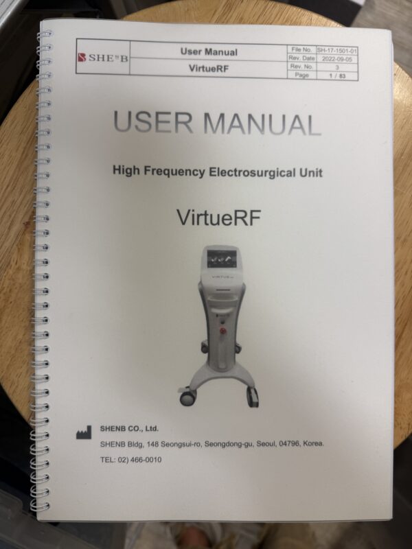 2023 Cartessa Virtue RF w/ Smart RF Face Handpiece & (10) Face Tips - Radio Frequency Microneedling - INCLUDES CONSUMABLE PURCHASING SUPPORT -Free Shipping & Warranty (km/car) - Image 20