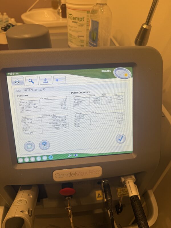 2019 Candela Gentlemax Pro 755nm & 1064nm Dual Wavelength - Hair Removal, Pigment, Vascular Lesions, Skin Rejuvenation - Received Full Maintenance Service- Free Shipping & Warranty (km/qui) - Image 12
