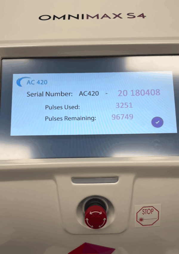 2019 Sharplight Omnimax S4 with (11) Handpieces - HR 635 Hair Removal,  AC 420 Acne,  SR 580 Skin Rejuvenation, VP 535 Vascular & Pigmented Lesions;  Dual VP 535-680nm/860nm Vascular & Pigmented Lesions, Fractional 2940nm Er:YAG Scar & Skin Rejuvenation, QS 532/1064 Q-Switched Tattoo Removal, LP 1064 Nd Deeper Vascular Lesions & Hair Removal, RF Body Contouring,  RF Face Contouring, & IR 3.4 Skin Tightening & Rejuvenation Small Areas - Includes Free Shipping & Warranty (km/tru)s - Image 31