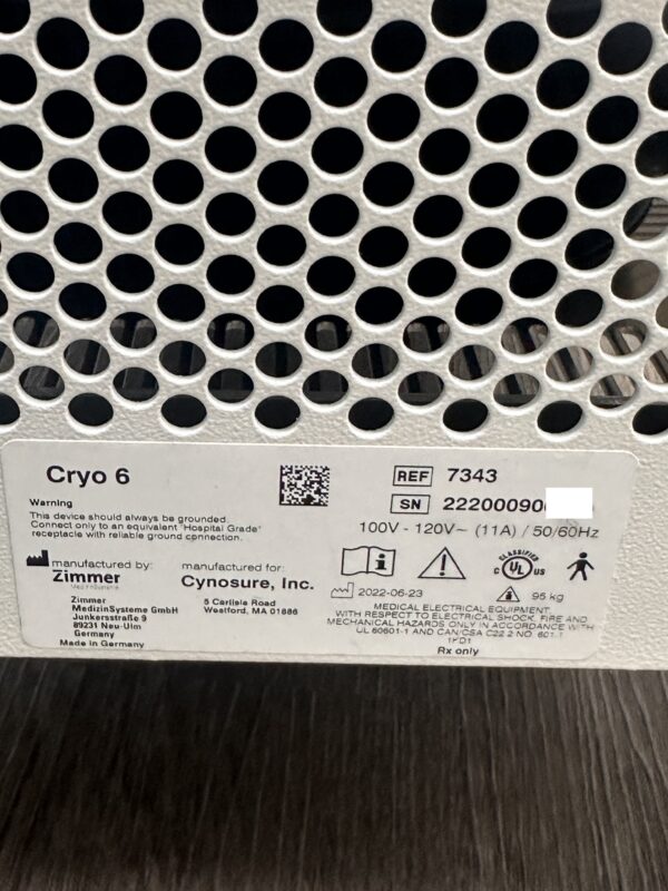 2022 Zimmer Cryo 6 Skin Chiller - Free Shipping & Warranty (km/swi)s - Image 11