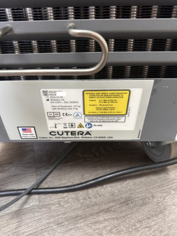 2016 Cutera Enlighten - 532 nm & 1064 nm Q-Switched Laser - Tattoo & Pigment Removal, Skin Rejuvenation - Includes Shipping & Warranty (km/swi) - Image 18
