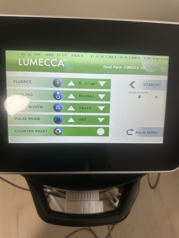 2021 Inmode Optimas with 5 Handpieces - Diolaze XL 810, Morpheus8 FACE, Lumecca 580, Lumecca 515, and Forma - LOADED SYSTEM! TIPS ARE AVAILABLE FOR PURCHASE WITH THIS SYSTEM  (jp/pet) - Image 13