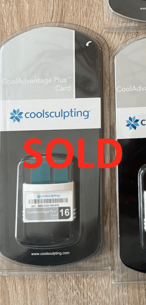 (16) Cycles CoolAdvantage Plus Coolsculpting CoolCard  for Zeltiq Coolsculpting - Free Shipping & Warranty (km/chr)