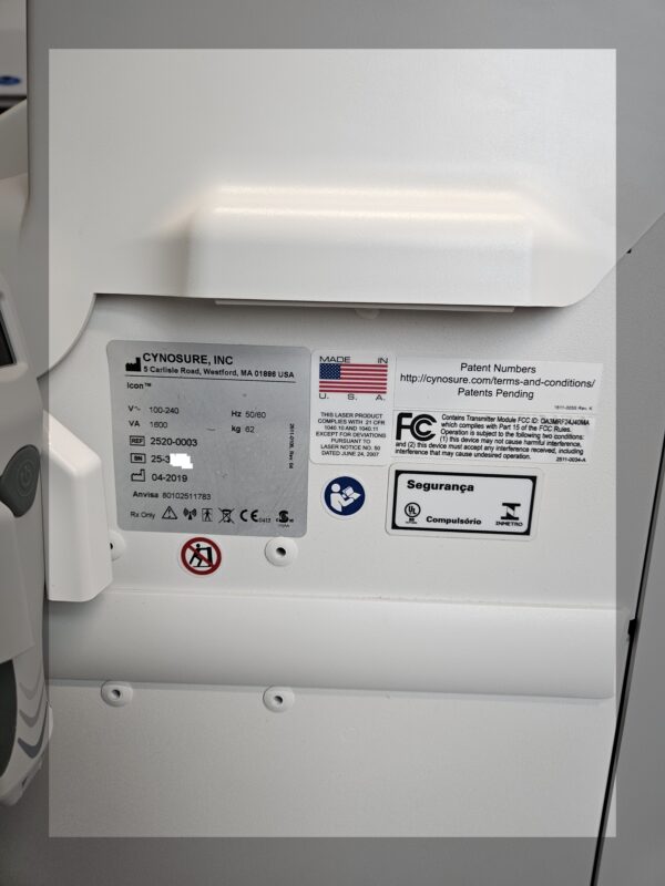 2019 Cynosure Palomar Icon w/ 4 Handpieces - 1540 Fractional - Non-Ablative Skin Resurfacing, Scar & Stretch Mark, Max G IPL - Pigment & Vascular Lesions, MaxR IPL - Large Spot Size Hair Removal, Max Ys IPL - Pigment & Fine Hair Removal) Handpieces - Only 158,306 System Pulses - Free Shipping & Warranty (jp/mei) - Image 32