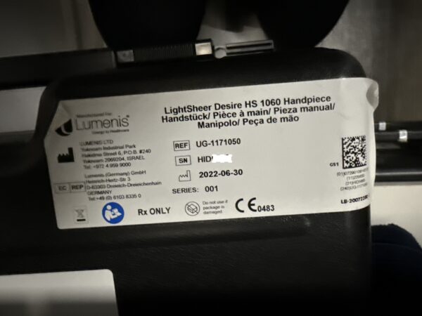 2022 Lumenis Lightsheer Quattro with 4 Handpieces with Low Pulses for Diode Hair Removal, Pigment, Vascular, Wrinkles, 4 Handpieces – HS 805 nm, HS 1060 nm with 22 x 35 mm Spot Sizes, XC 805 12x12mm, ET 1060 9x9mm Spot Sizes - Free Shipping & Warranty (jp/jus) - Image 16