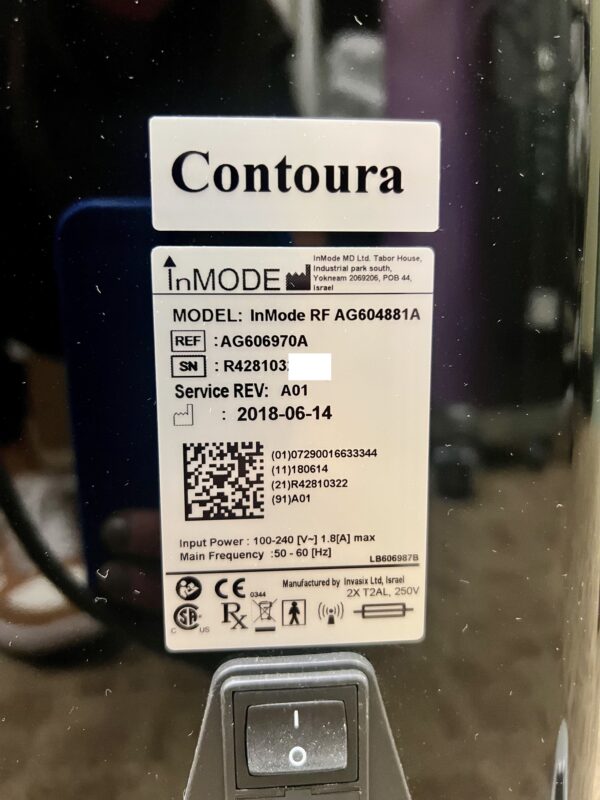 2018 InMode Contoura w/ (3) Handpieces - (1) Plus, (1) BodyFx, & (1) MiniFx Handpieces - Radio Frequency Cellulite Reduction & Smoothing & Skin Tightening - Perfect Condition - Free Shipping and Warranty (km/dan-ve) - Image 21