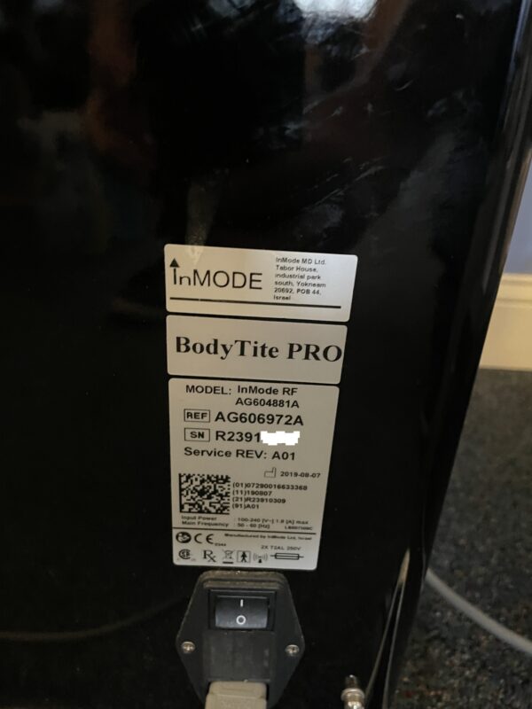 2019 InMode BodyTite Pro RF Body Contouring W/ Morpheus8 Handpiece - FaceTite, AccuTite & Morpheus8 Applications; Does Not Include Consumable Support, Includes Warranty & Free Shipping (jp/af) - Image 8