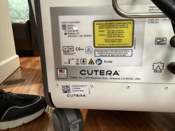 2019 Cutera Excel V+ Dual Wavelength 1064nm & 532nm for Vascular Lesions, Pigmented Lesions & Non-Ablative Skin Revitalization - NO CONSUMABLES REQUIRED - Free Shipping & Warranty (jp/leb) - Image 21