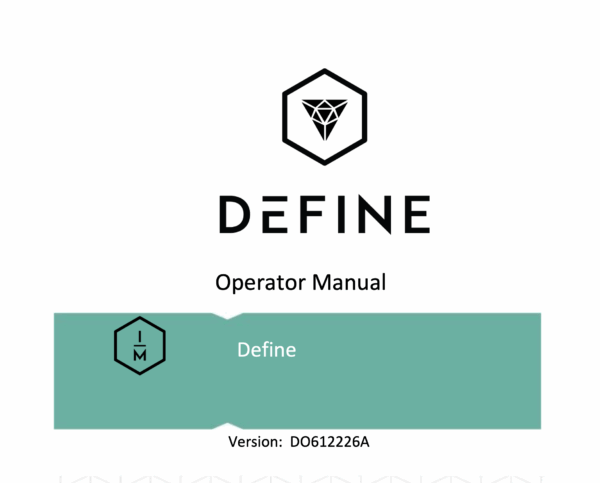 Inmode Define User Operator Manual – PDF Adobe Acrobat Digital Download for Clinics, Spas & Aesthetic Professionals