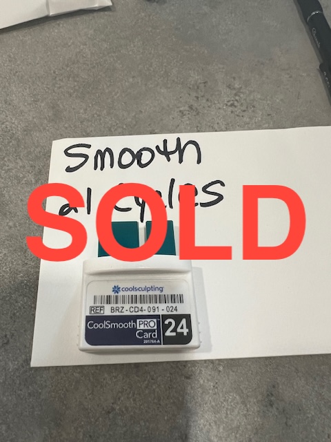 (21) Cycles CoolSmooth Pro CoolCard for Zeltiq Coolsculpting - Free Shipping (km/leg)