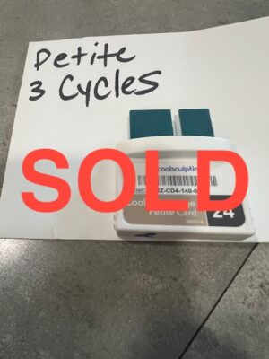 (3) Cycles CoolAdvantage Petite CoolCard for Zeltiq Coolsculpting - Free Shipping (km/leg)