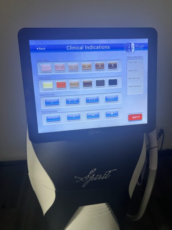 2022 Active Spirit 918 Multi-Wavelength Diode Laser 755nm, 810nm, 1064nm for Hair Removal,Pigmented Lesions, Vascular Lesions, Non-Ablative Skin Rejuvenation - No Consumables Required - Free Shipping & Warranty - LOW PULSE COUNT (jp/ken) - Image 7