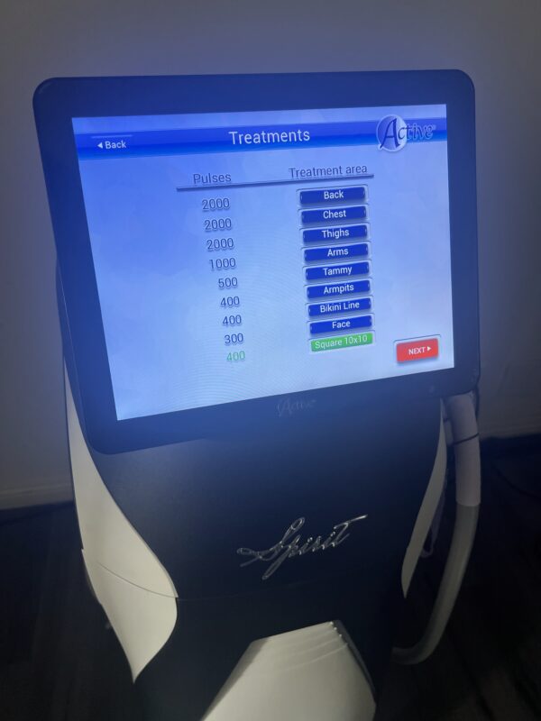2022 Active Spirit 918 Multi-Wavelength Diode Laser 755nm, 810nm, 1064nm for Hair Removal,Pigmented Lesions, Vascular Lesions, Non-Ablative Skin Rejuvenation - No Consumables Required - Free Shipping & Warranty - LOW PULSE COUNT (jp/ken) - Image 9