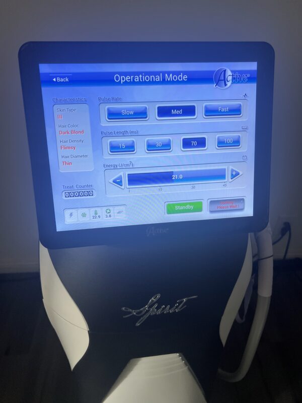 2022 Active Spirit 918 Multi-Wavelength Diode Laser 755nm, 810nm, 1064nm for Hair Removal,Pigmented Lesions, Vascular Lesions, Non-Ablative Skin Rejuvenation - No Consumables Required - Free Shipping & Warranty - LOW PULSE COUNT (jp/ken) - Image 8