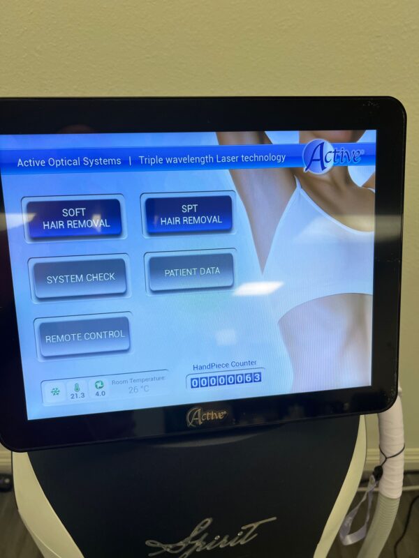 2022 Active Spirit 918 Multi-Wavelength Diode Laser 755nm, 810nm, 1064nm for Hair Removal,Pigmented Lesions, Vascular Lesions, Non-Ablative Skin Rejuvenation - No Consumables Required - Free Shipping & Warranty - LOW PULSE COUNT (jp/ken) - Image 6