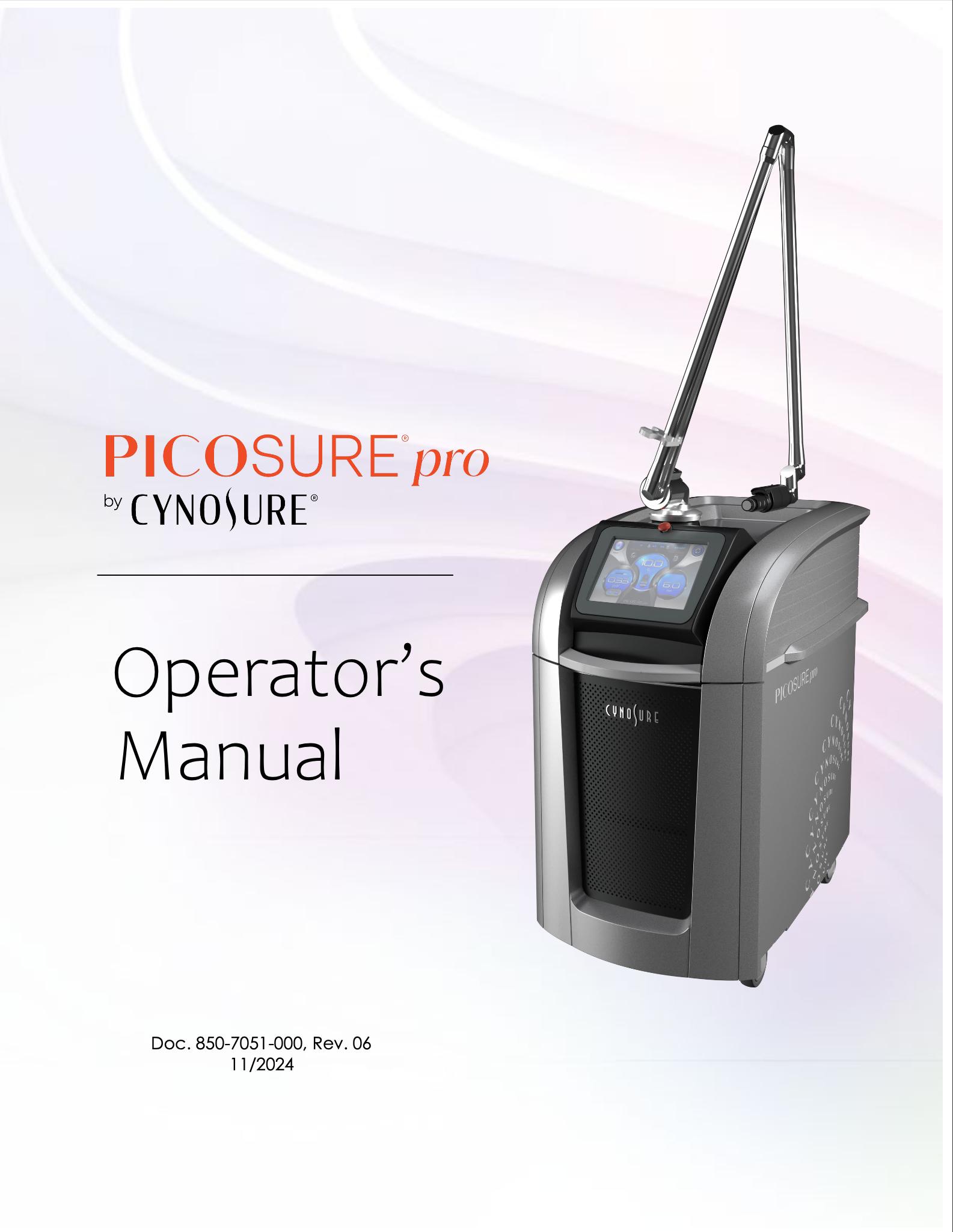 Cynosure Picosure Pro User Operator Manual – Adobe Acrobat Digital Download for Clinics, Spas & Aesthetic Professionals