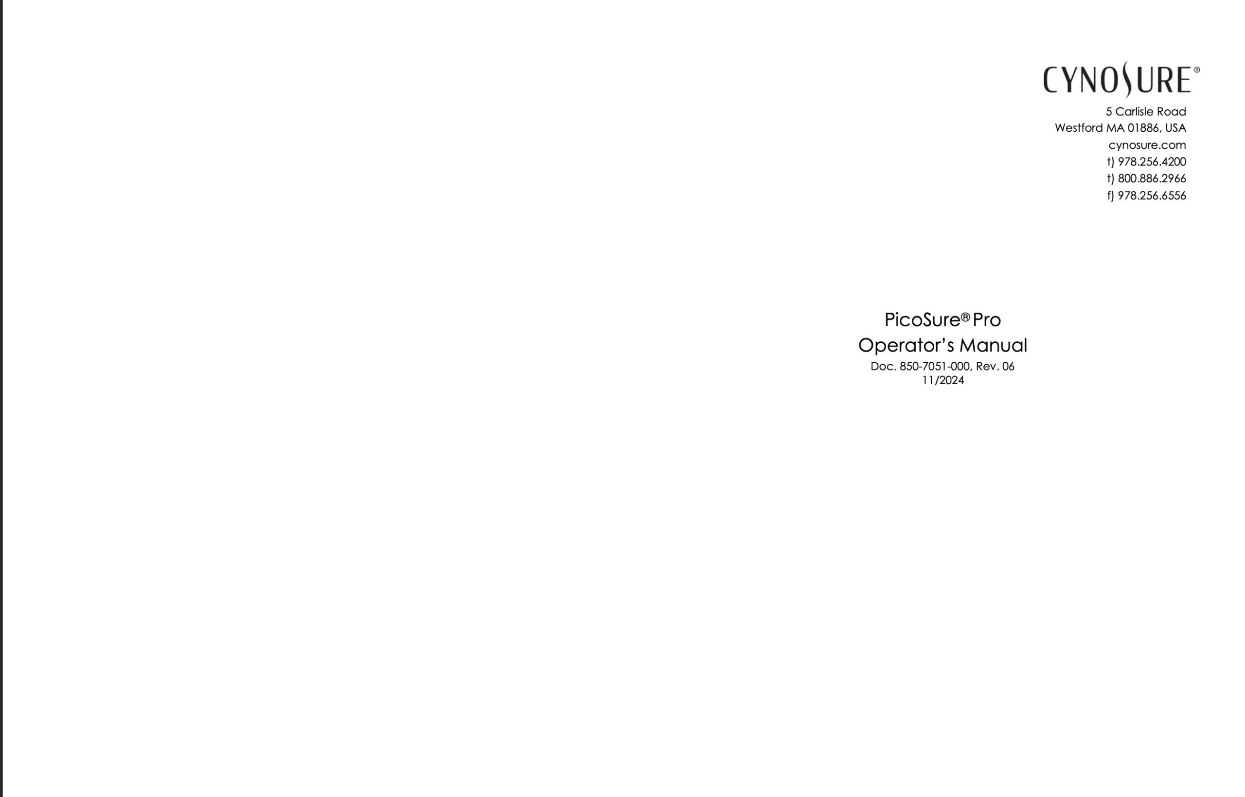 Cynosure Picosure Pro User Operator Manual – Adobe Acrobat Digital Download for Clinics, Spas & Aesthetic Professionals - Image 3