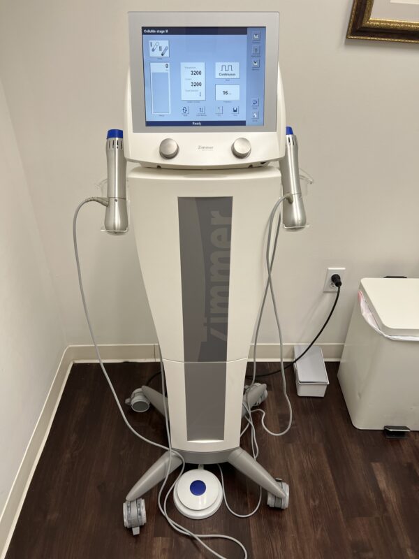 2015 Zimmer ZWave Pro - Electro-Magnetically Generated Radial Pulse Cellulite Smoothing & Erectile Dysfunction - Includes (1) Large Handpiece & (1) Small Handpiece - Partially Used 900k/8M, & 1.3M/8M Pulses - Free Warranty & Shipping (km/leg)