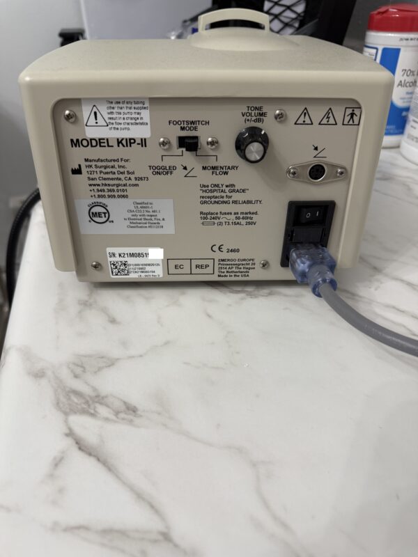 2021 HK Surgical Klein KIP-II Infiltration Pump - Controlled Delivery of Tumescent Local Anesthesia - Includes Warranty & Free Shipping (km/rey-ve) - Image 5