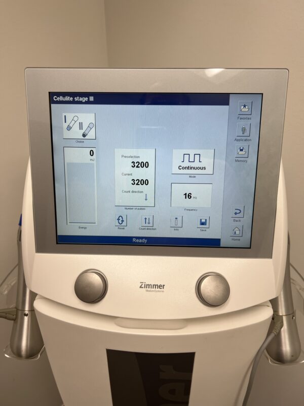 2015 Zimmer ZWave Pro - Electro-Magnetically Generated Radial Pulse Cellulite Smoothing & Erectile Dysfunction - Includes (1) Large Handpiece & (1) Small Handpiece - Partially Used 900k/8M, & 1.3M/8M Pulses - Free Warranty & Shipping (km/leg) - Image 8