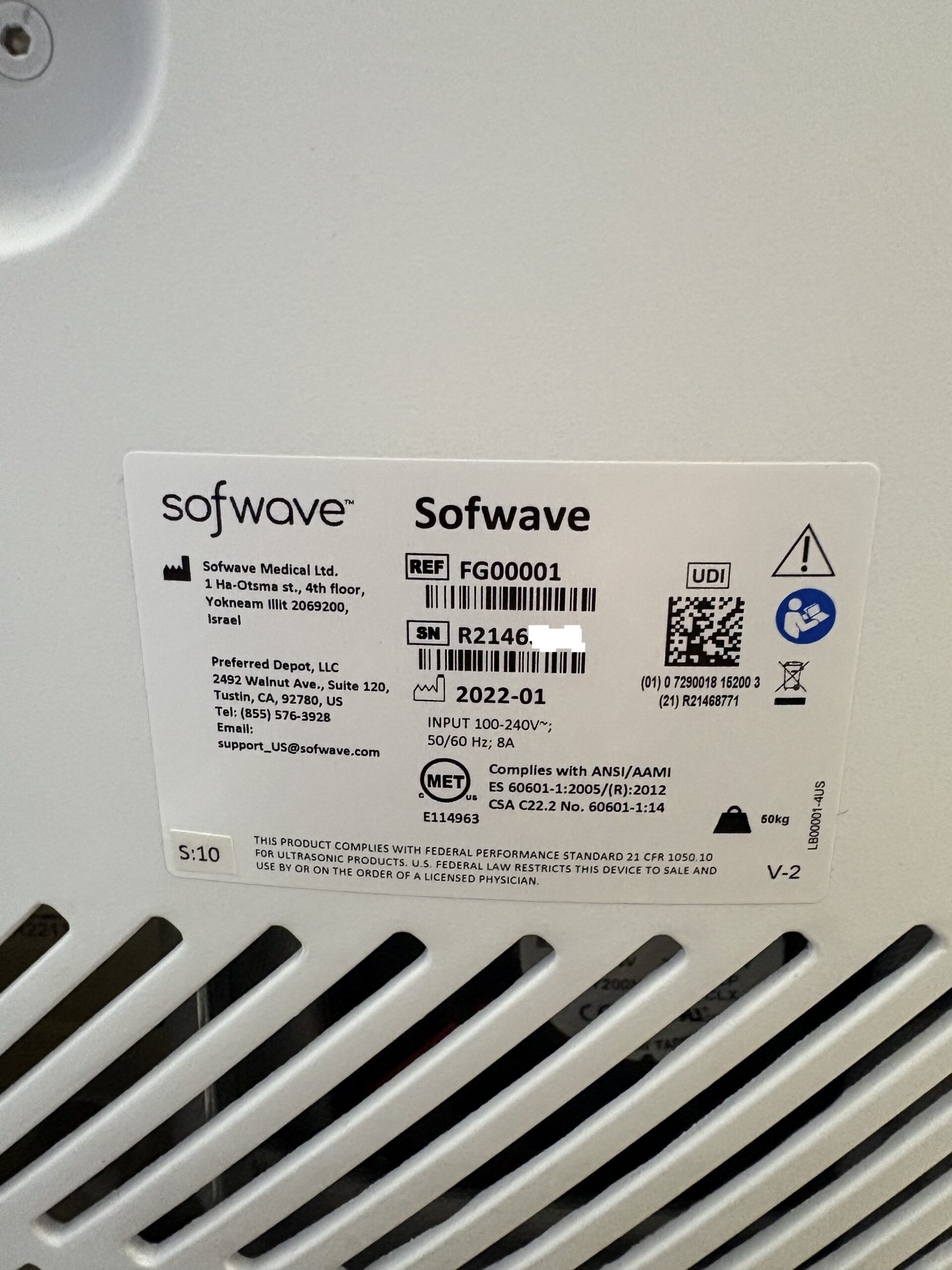 2022 Sofwave Medical Sofwave Non-Invasive Ultrasound Skin Tightening, Acne Scars & Wrinkle Reduction - Consumable Support, Free Shipping & Warranty Included (jp/men) - Image 18