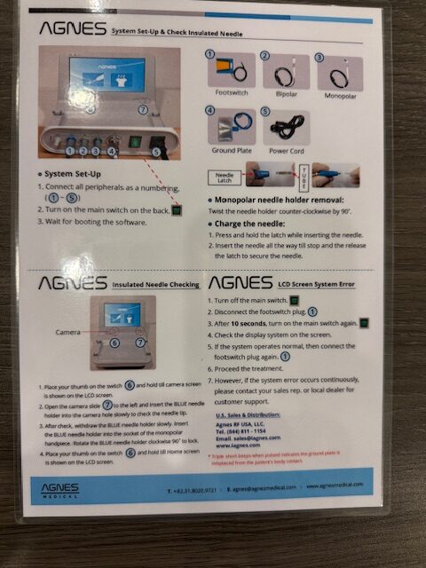 Like New 2022 AMP Agnes RF Microneedling with Surgical RF Microneedling Handpiece - INCLUDES SUPPORT FOR CONSUMABLE PURCHASING - Free Warranty & Shipping - USED FOR 1 TREATMENT ONLY (jp-km/gla) - Image 11
