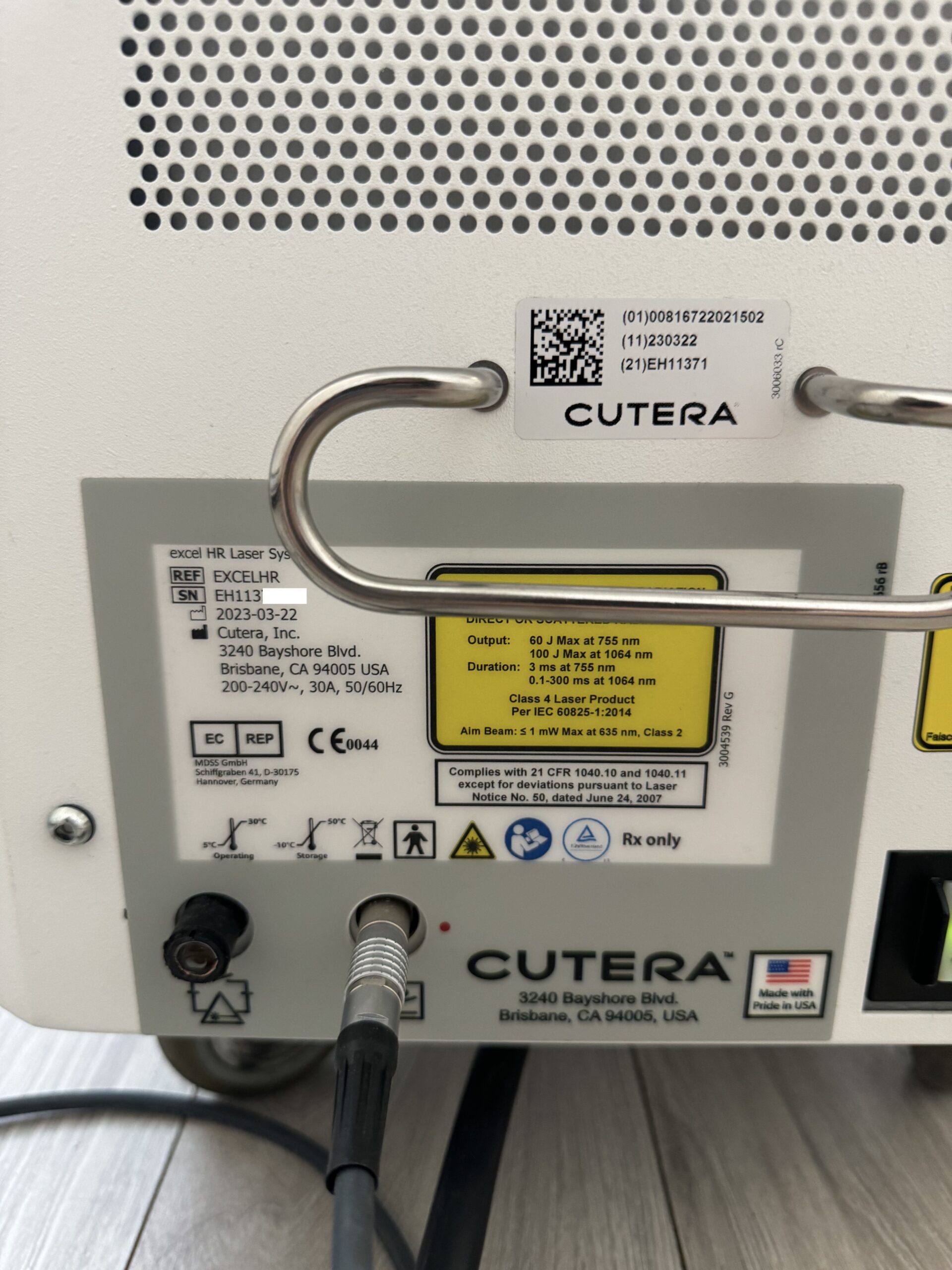 2023 Cutera Excel HR - 1064nm & 755nm Hair Removal System, Pigment, Facial & Leg Veins, Laser Genesis Skin Rejuvenation - All Skin Types I-IV - Free Shipping & Warranty (km/kia) - Image 6