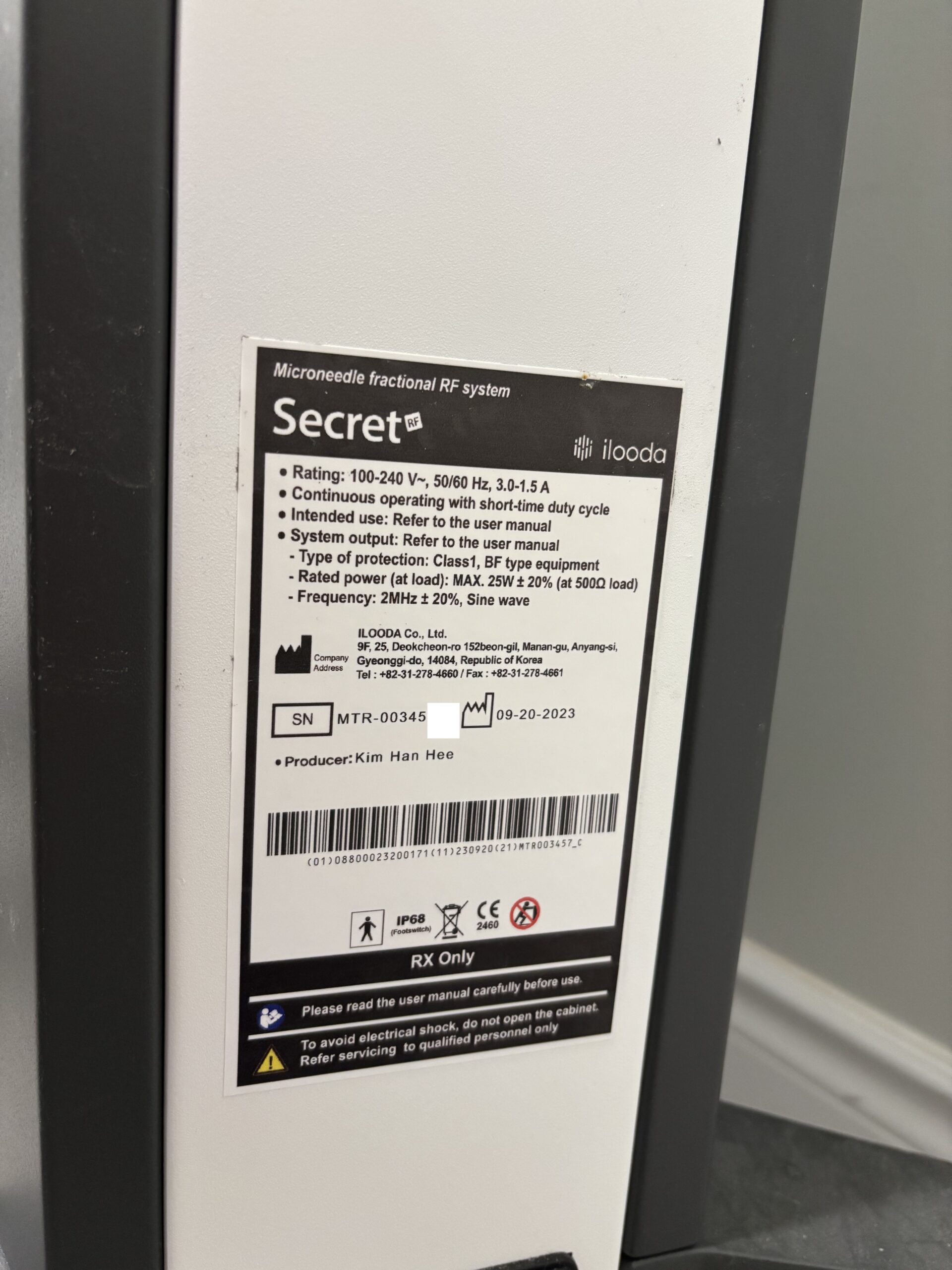 2023 Cutera Secret RF Microneedling Radio Frequency - with (2) Handpieces - (1) 25 pin & (1) 64 pin Handpiece - Perfect Condition - Free Shipping & Warranty (km/kia) - Image 5