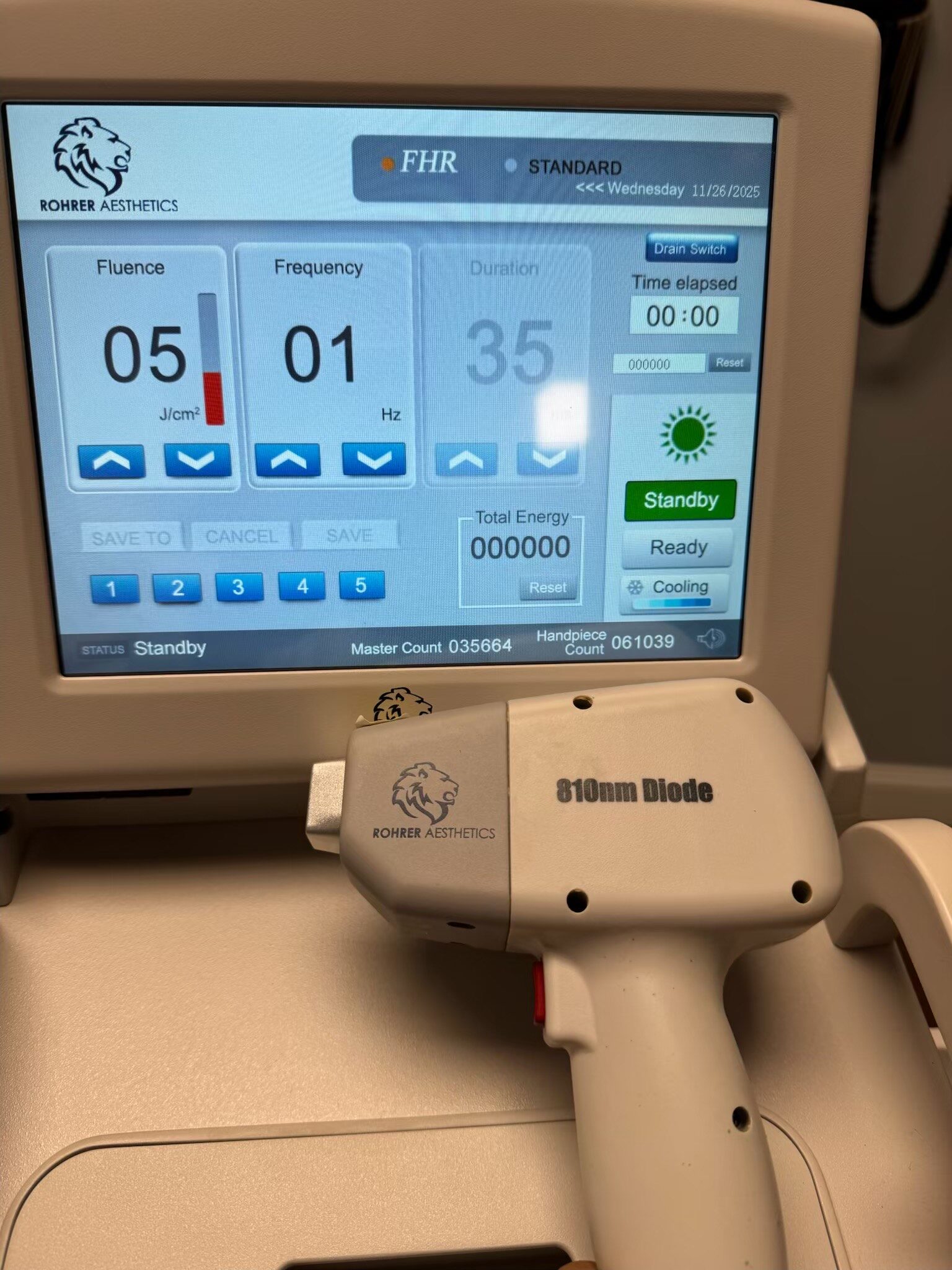 2022 Rohrer Spectrum Multi-Platform System Very Low Pulses with 5 Handpieces - IPL, 2940 nm Erbium Yag, and Q-Switched 532 / 1064 nm, Long Pulse Nd Yag & Diode - 90 Day Warranty & Shipping Included (vw) - Image 9