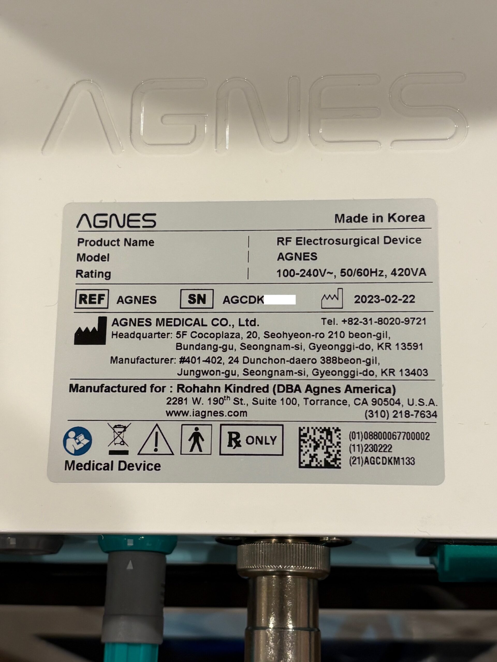 Barely Used 2023 Agnes Medical AMP Agnes RF Microneedling - Image 14