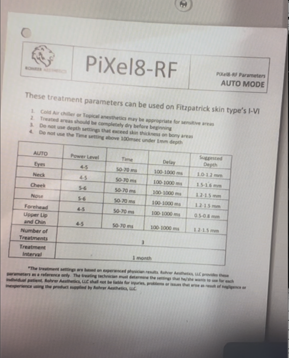 2022 Rohrer Aesthetics Pixel8-RF Radio Frequency Microneedling - Collagen Rebuilding, Skin Rejuvenation, Skin Tightening - INCLUDES ONGOING CONSUMABLE SUPPORT - Free Shipping & Warranty (jm/jg-42-02) - Image 15