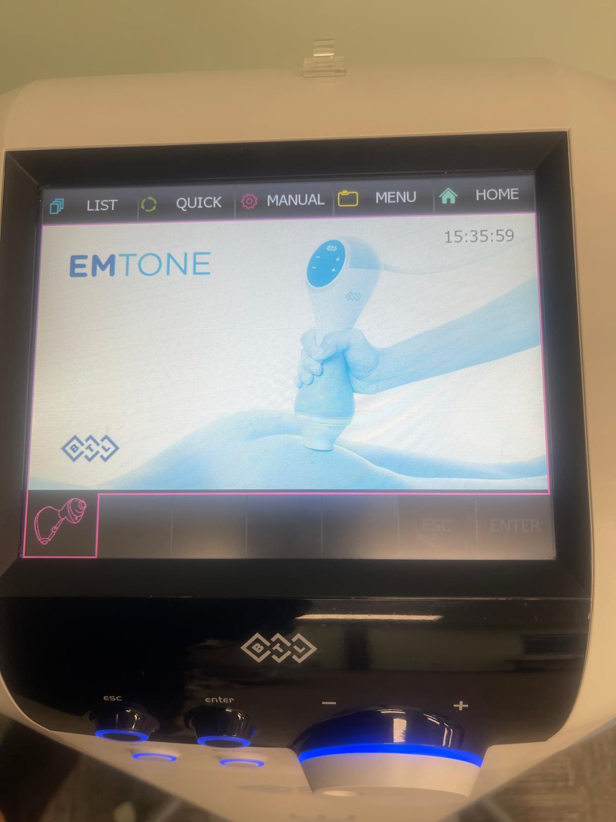 BTL Emtone start up screen view