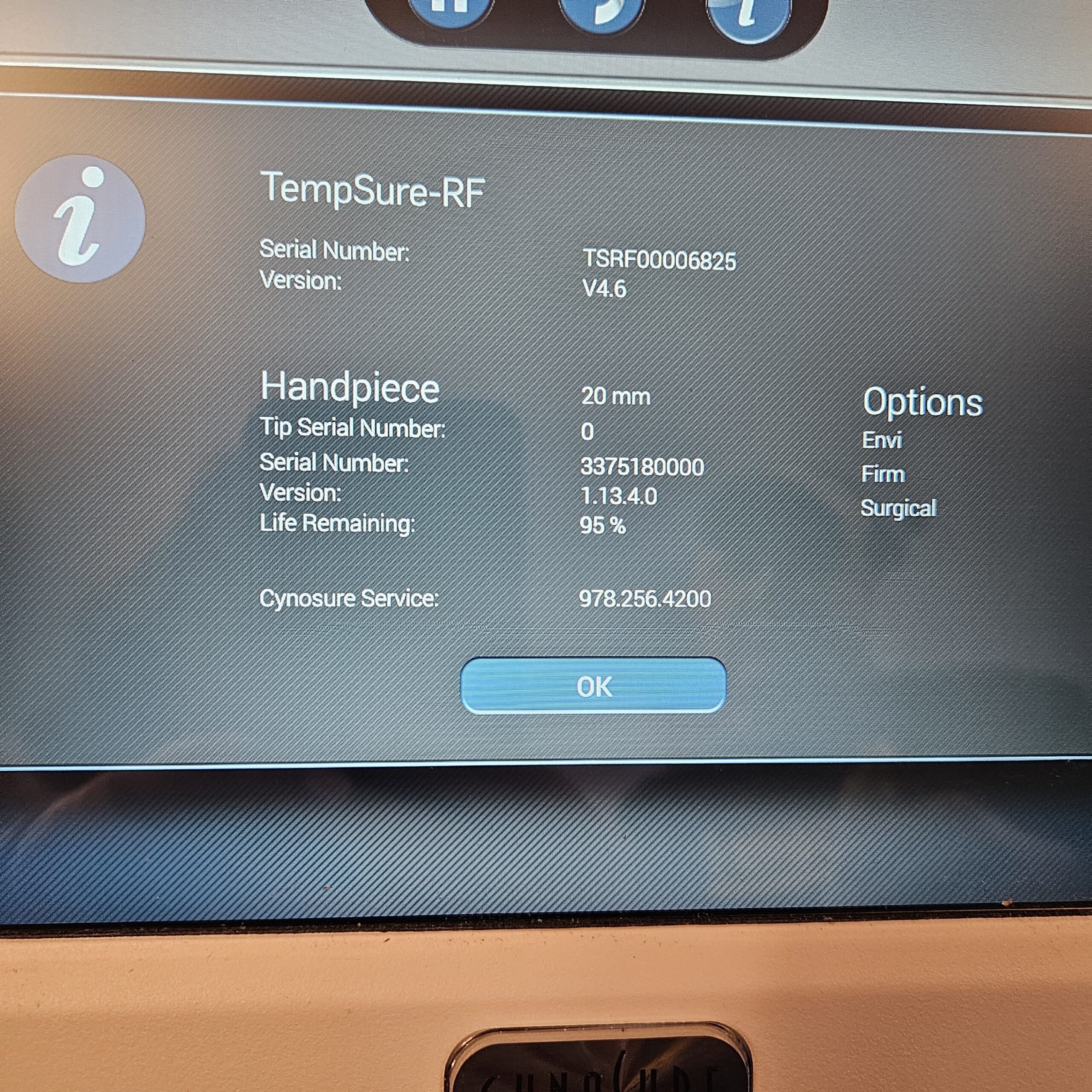 2022 Cynosure Tempsure Envi RF - w/ 5 Handpieces - Image 12