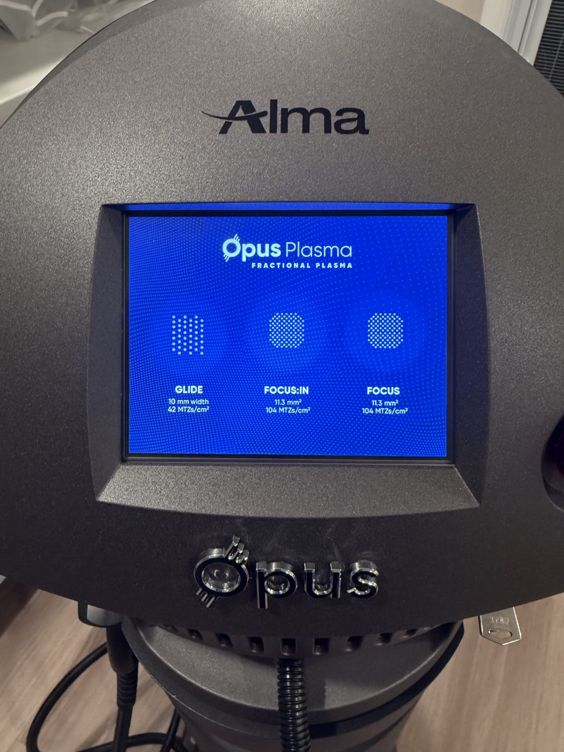 2021 Alma Opus RF screen powered on