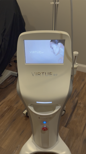 Cartessa Virtue RF For Sale RF microneedling device with face handpiece