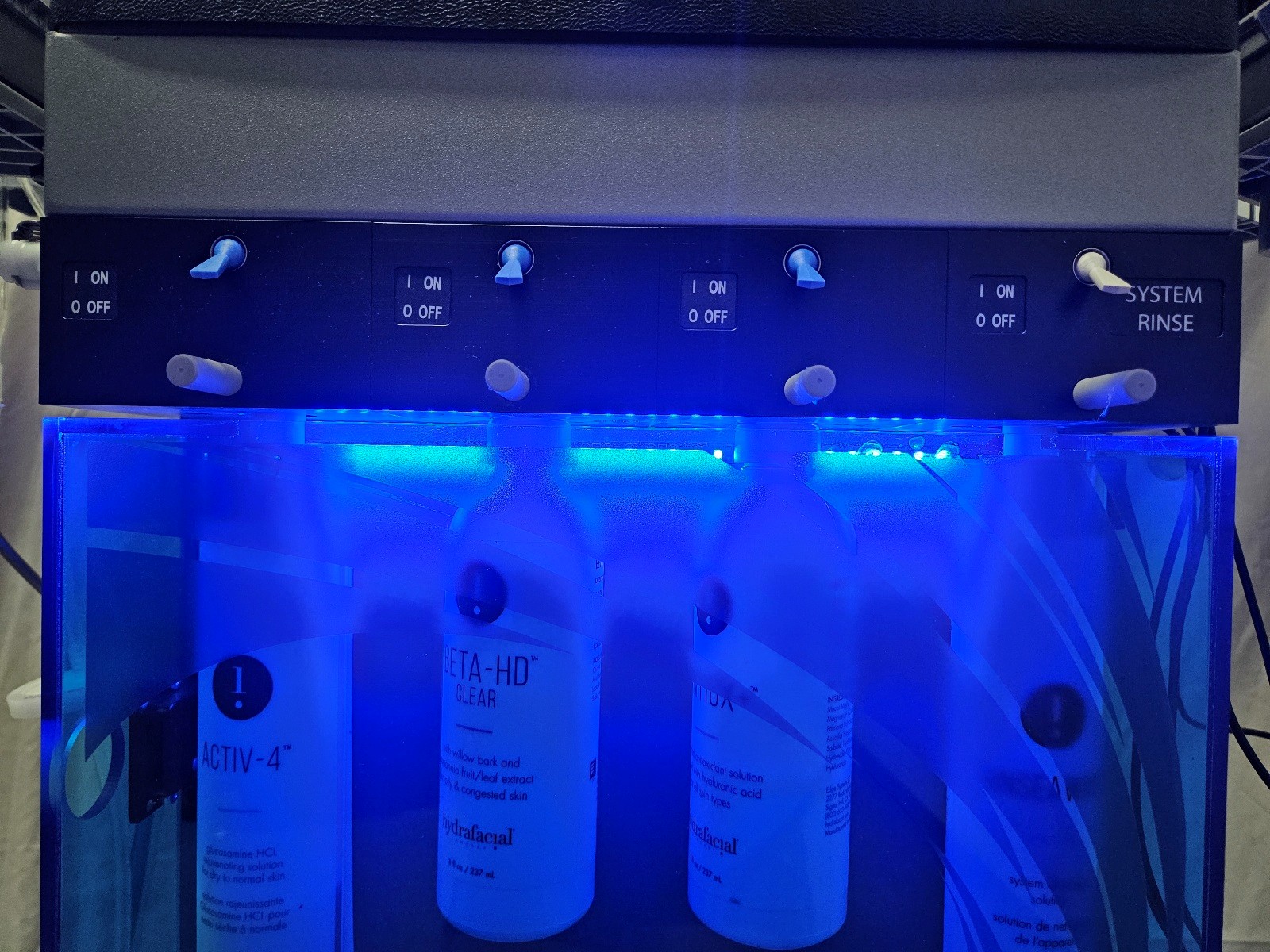 Used Hydrafacial lymphatic drainage handpiece and tubing