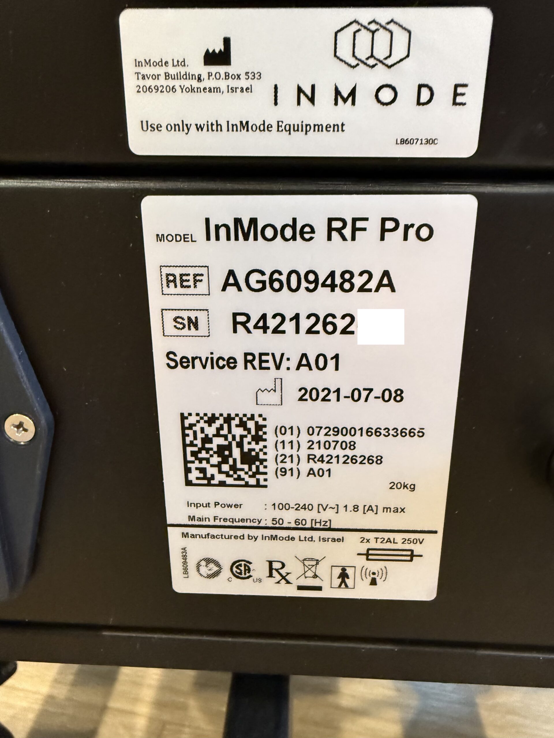 2021 InMode RF Pro Morpheus8 Face & Body For Sale - Image 20