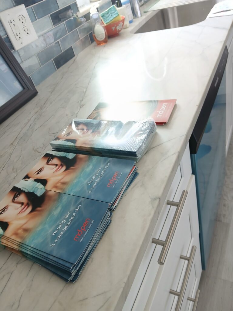 mdpen brochures stacked