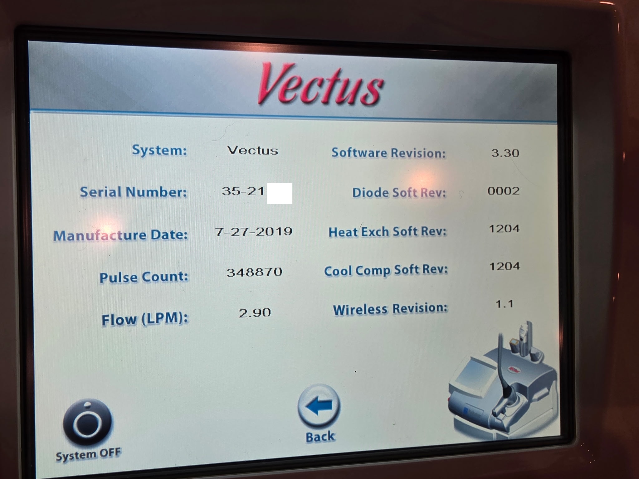 2019 Cynosure Vectus Diode Laser Hair Removal For Sale - Image 6