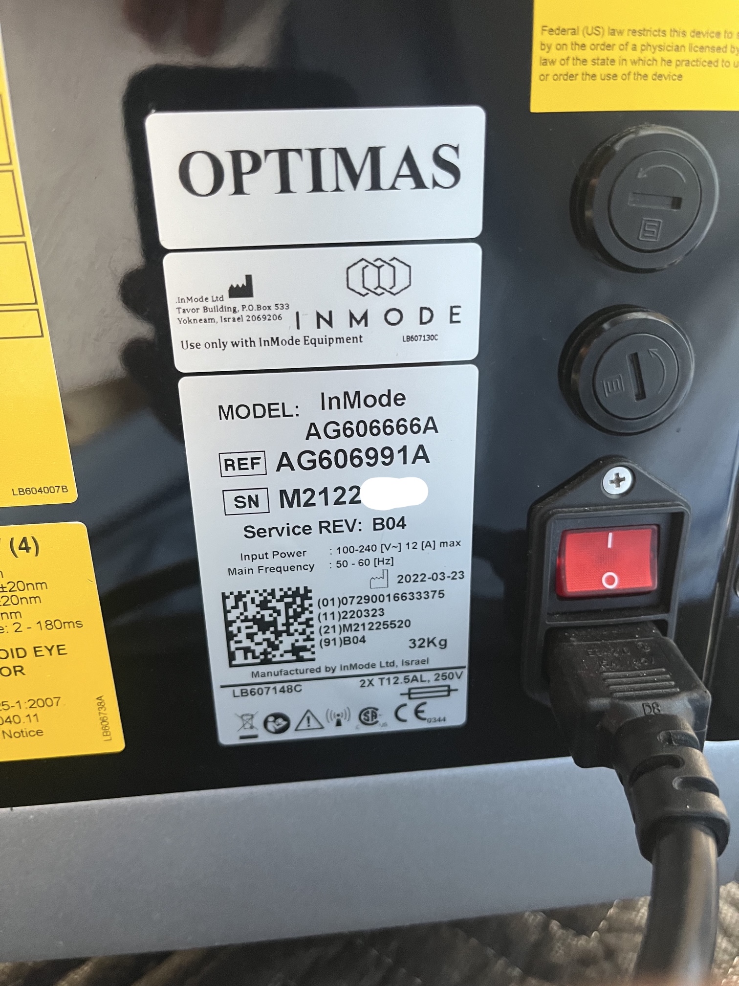 2022 Inmode Optimas w/ Two Handpieces For Sale - Image 28