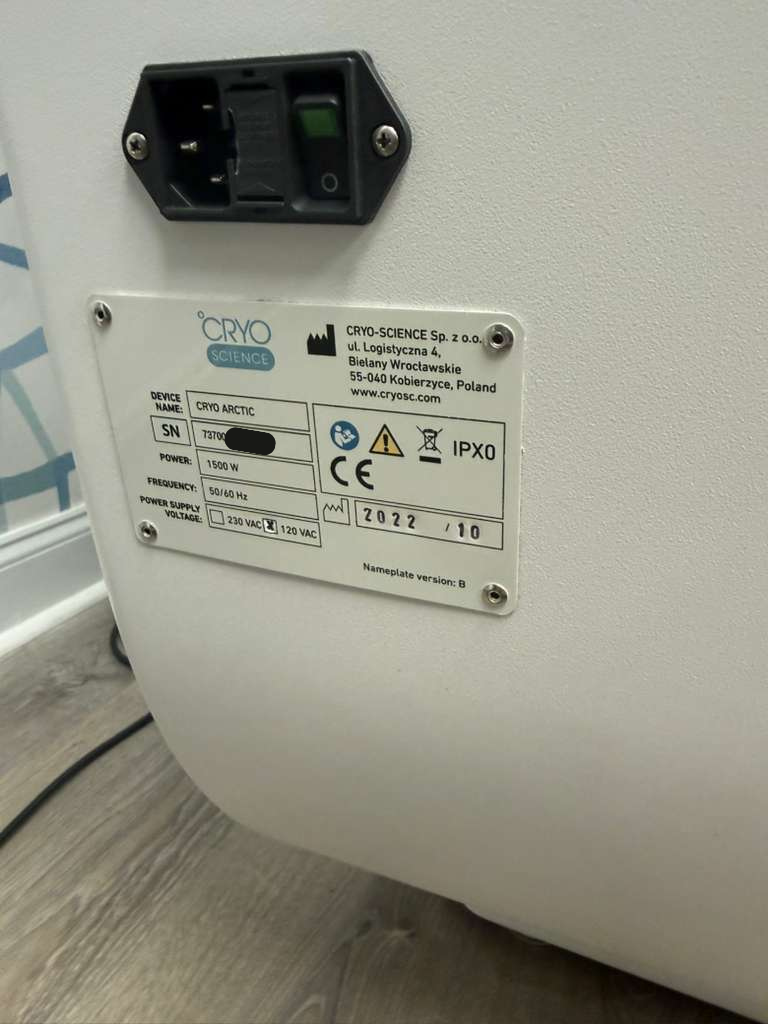 2022 Cryo Science Cryo Arctic Performance manufacturer label